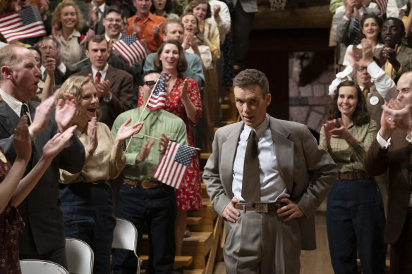 Cillian Murphy dans une scène d'Oppenheimer.