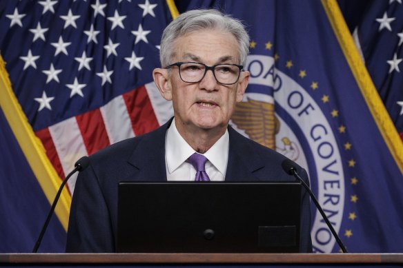 Le président de la Fed, Jerome Powell. Si la Fed maintient trop longtemps ses taux à leurs niveaux actuels, cela pourrait nuire aux perspectives de réélection de Joe Biden.