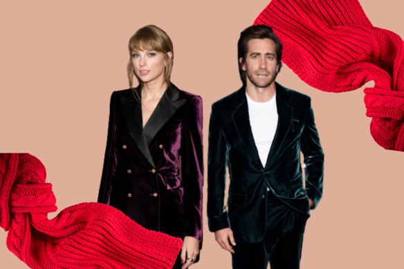 Taylor Swift a été vue portant le foulard en question (non, ce rouge n'est pas le véritable foulard) fin 2010, sur plusieurs photos de paparazzi avec son petit-ami de l'époque, l'acteur hollywoodien Jake Gyllenhaal.