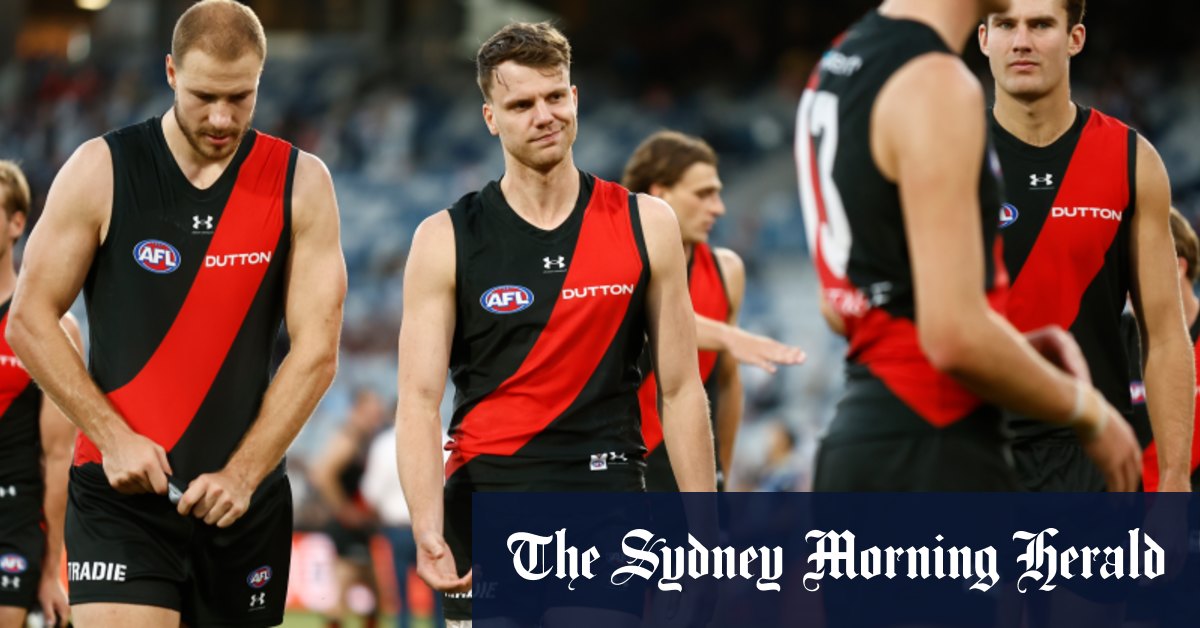 Coup dur pour les Bombers d’Essendon avec Jordan Ridley blessé lors de la défaite contre les Geelong Cats