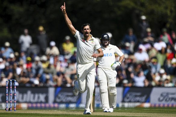 Mitchell Starc a remporté le seul guichet de la deuxième manche de la Nouvelle-Zélande.