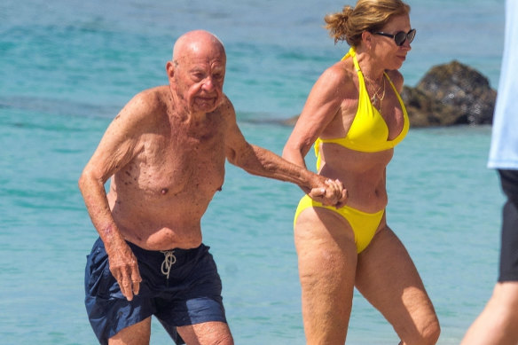 Rupert Murdoch avec son ancienne fiancée Ann Lesley Smith.