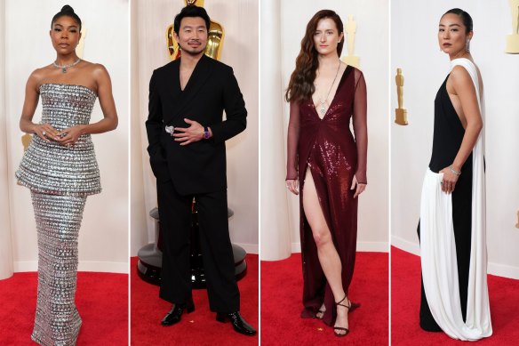 La mieux habillée : Gabrielle Union-Wade en Carolina Herrera ; Simu Liu en Fendi ; Grace Gummer en Gucci; Greta Lee en Loewe.