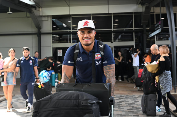 Le pilier des Roosters Spencer Leniu a fait preuve de courage à son retour à Sydney mardi dernier.