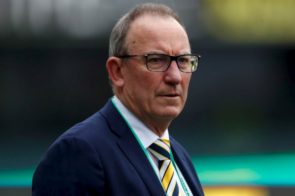 Trevor Nisbett, patron de longue date des West Coast Eagles, photographié en 2018.