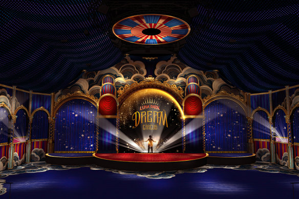 Le Dream Circus de Luna Park est un spectacle immersif rendu possible par un aménagement high-tech du chapiteau de 15 millions de dollars.