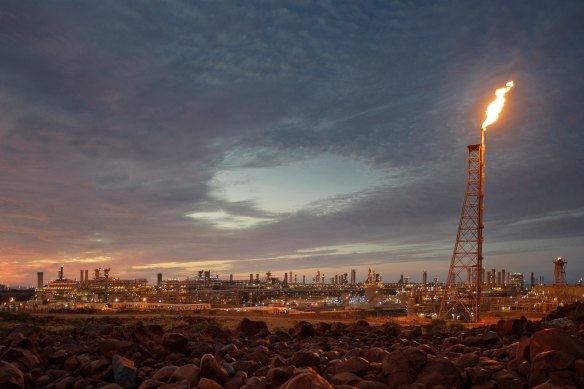 L'usine à gaz de Karratha de Woodside.