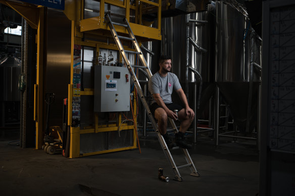 Directeur de production chez White Bay Brewing Company, Paddy Ryan.