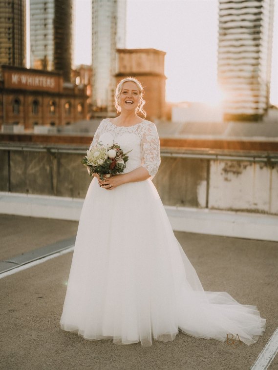 Rachel Meakins, qui a acheté sa robe de mariée en ligne.