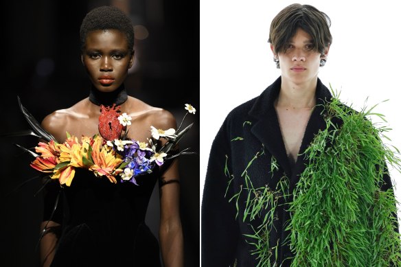 Des looks inspirés de la nature qui correspondent au thème du jardin tentaculaire du Met Gala de Schiaparelli et Loewe.