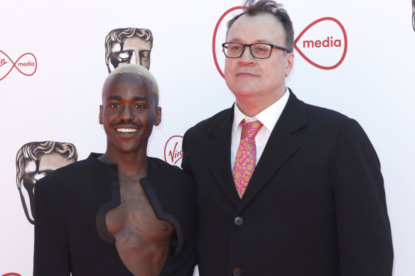 Russell T Davies, showrunner de Gatwa et Doctor Who, aux Virgin Media British Academy Television Awards en 2022.