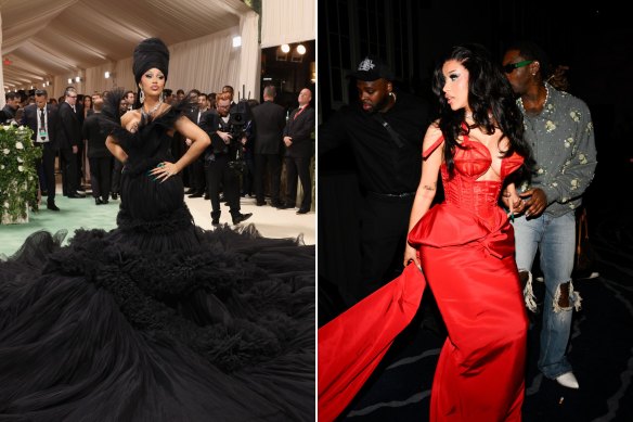 Cardi B est devenue grande pour le tapis du Met Gala et sensuelle pour l'after-party.