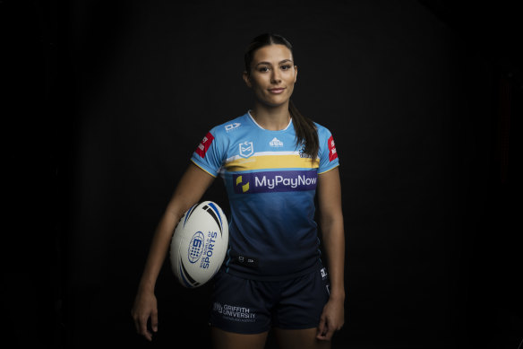 La partenaire de David Fifita, Shaylee Bent.