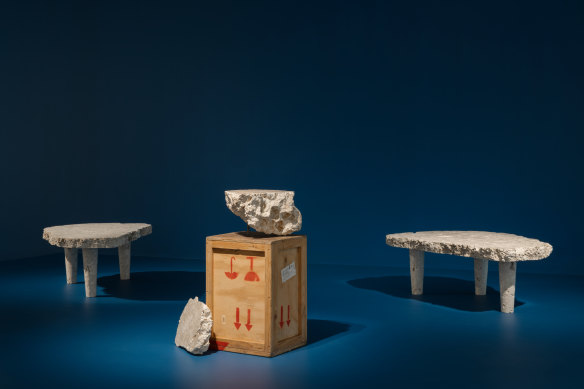 Le rêve d'un président réalisé : la proposition de Nicholas Mangan pour l'ancienne table basse en corail de Dowiyogo, 2009.
