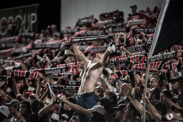 Les fans des Western Sydney Wanderers ont fait une démonstration passionnée. 