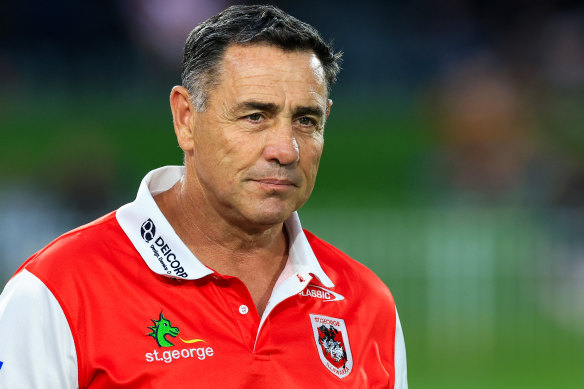 L'entraîneur des Dragons Shane Flanagan.
