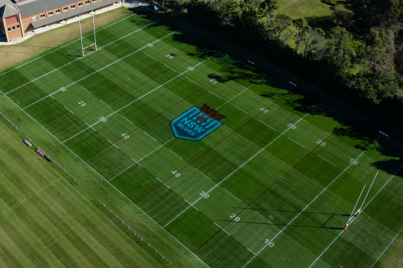 Le terrain d'entraînement des Blues à la Blue Mountains Grammar School.