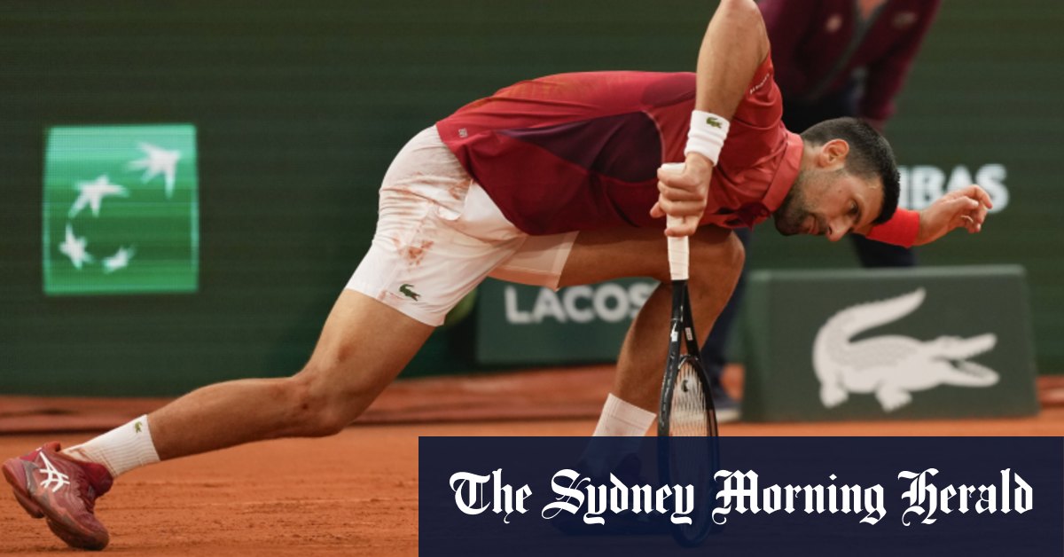 Novak Djokovic forfait en raison d'une blessure au genou