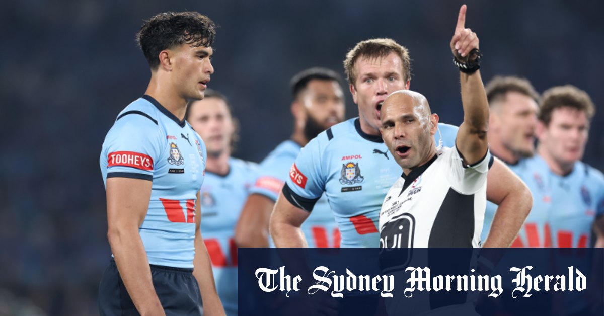 Joseph Suaalii expulsé lors de ses débuts avec NSW Blues pour un tir haut sur Reece Walsh