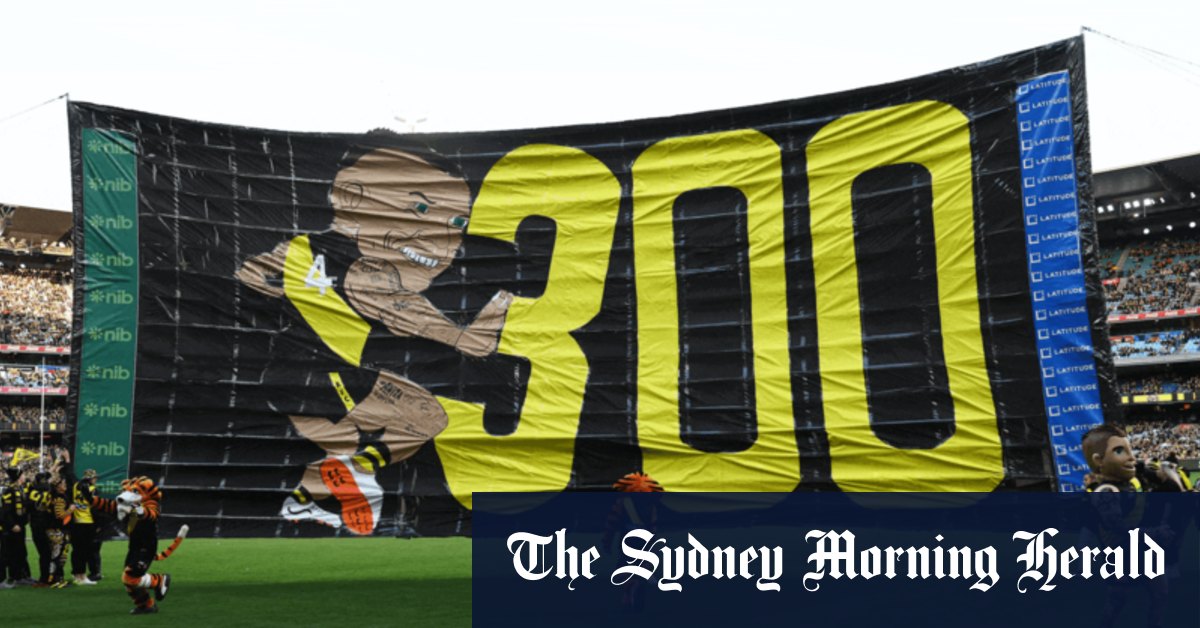Presque un retour dans le temps aux jours de gloire de Richmond alors que 92 311 personnes convergent vers le 300e anniversaire de Dustin Martin.