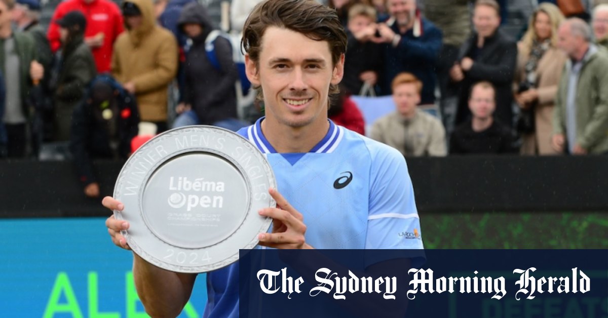 Alex De Minaur remporte le titre sur gazon du Libema Open