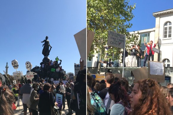 Une des nombreuses grèves pour le climat à Paris, en septembre 2019.