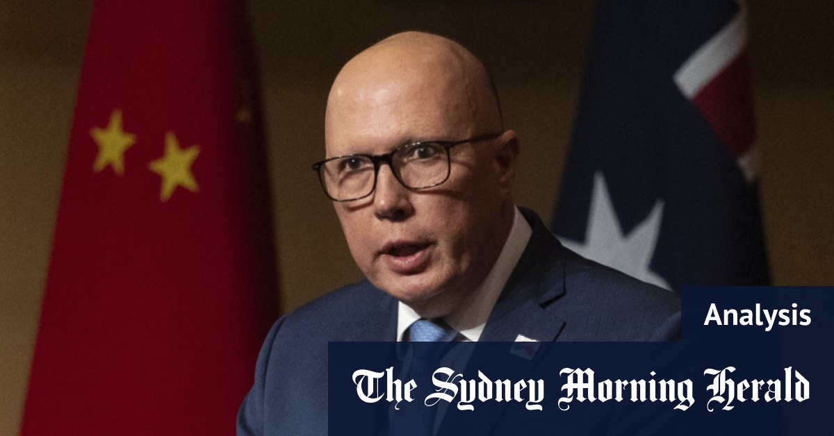 Le « pro-Chine » Peter Dutton est-il passé du statut de faucon à celui de colombe ?