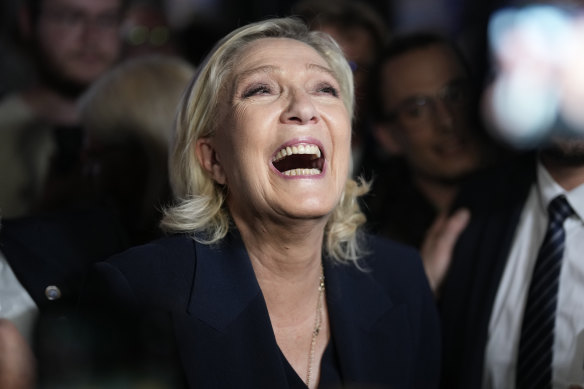 Le parti de Marine Le Pen, leader de l'extrême droite française, a remporté la plus grande majorité des voix au premier tour de scrutin, dimanche.