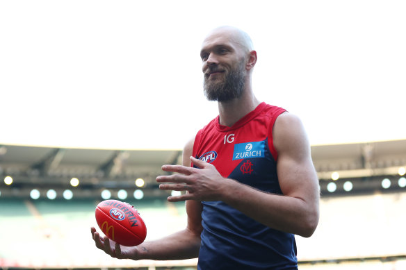 Le capitaine de Melbourne, Max Gawn.