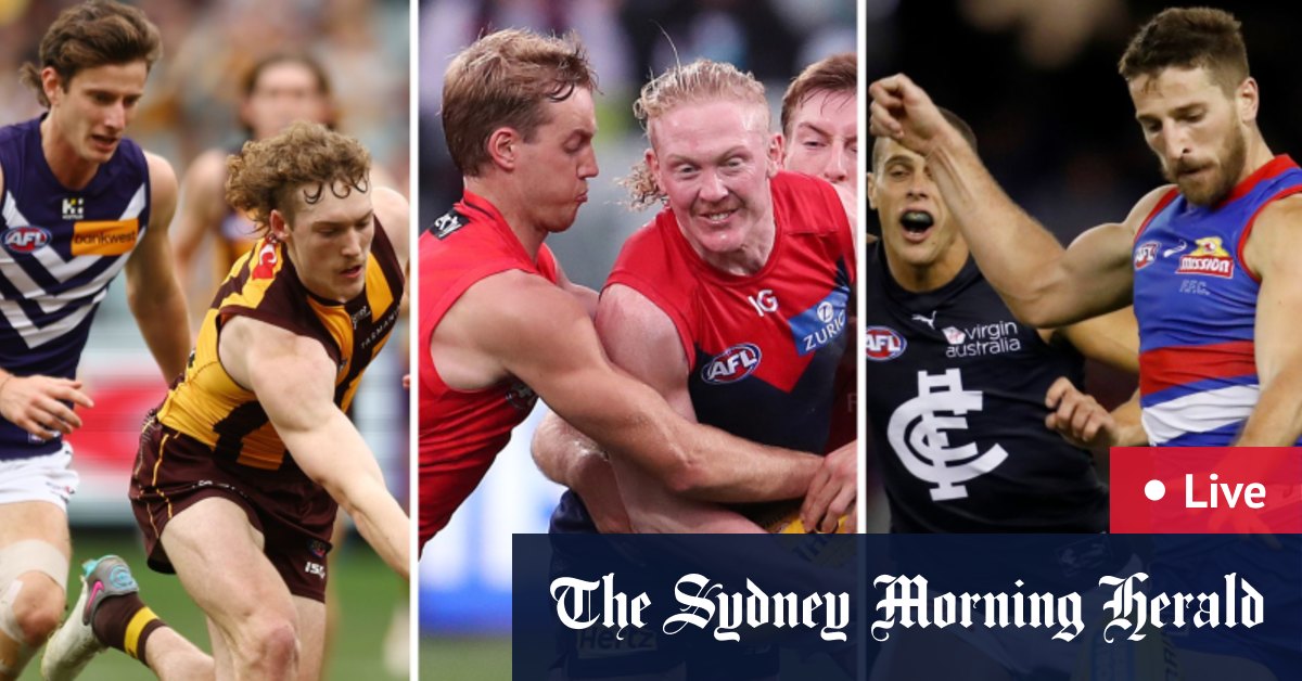 Hawthorn Hawks contre Fremantle Dockers, Sydney Swans contre North Melbourne Kangaroos, Western Bulldogs contre Carlton Blues, Adelaide Crows contre St Kilda Saints, Melbourne Demons contre Essendon Bombers scores, résultats, rencontres, équipes, conseils, jeux, comment regarder