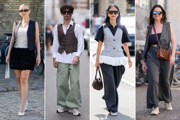 Les gilets étaient une affaire importante à la Fashion Week de Copenhague.