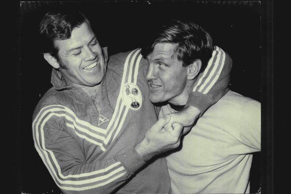Bob McCarthy et Ron Coote en 1971.