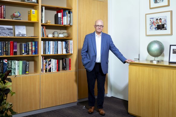 Kim Williams dans son bureau au siège d'ABC à Ultimo. 