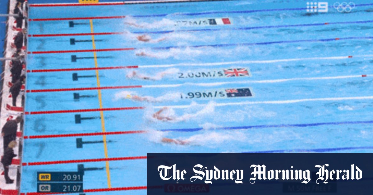 Cameron McEvoy remporte l'or en finale du 50 m nage libre