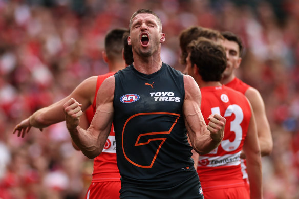 Jesse Hogan des Giants a remporté la médaille Coleman pour le plus grand nombre de buts au cours de la saison 2024.