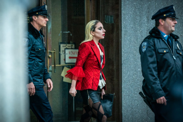 Lady Gaga dans le rôle de Lee Quinzel, alias Harley Quinn, dans Joker : Folie à Deux.