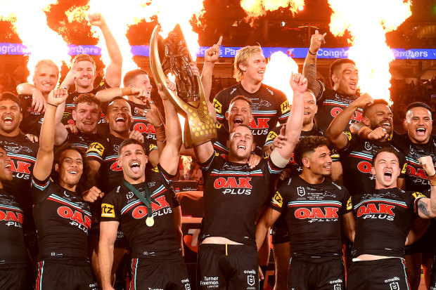 Isaah Yeo et les Panthers ont remporté trois titres NRL consécutifs.