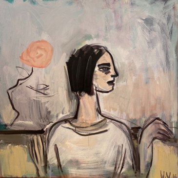 La Femme de Vicki Varvaressos avec « Just Joey », 2018. 