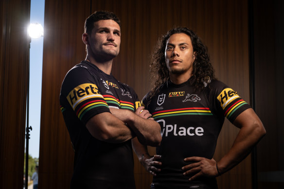 Nathan Cleary et Jarome Luai.