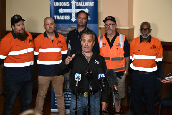 Ronnie Hayden, secrétaire d'État de Victoria du Syndicat des travailleurs australiens.