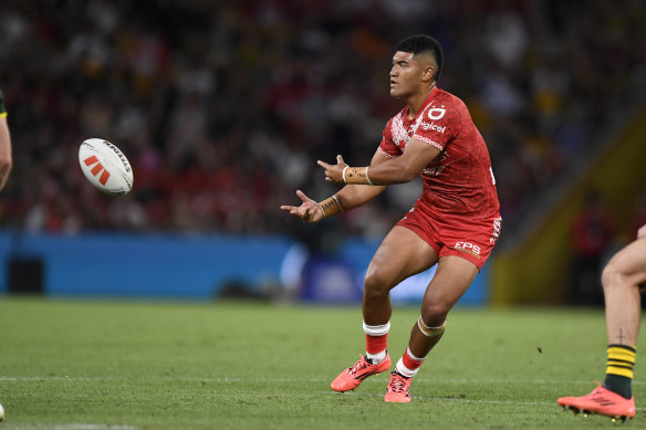 Ce fut une soirée difficile pour Isaiya Katoa pour les Tonga contre les Kangourous.