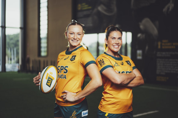 Maddison Levi et Charlotte Caslick souhaitent tenter de faire partie de l'équipe des Wallaroos pour la Coupe du monde de rugby 2025.