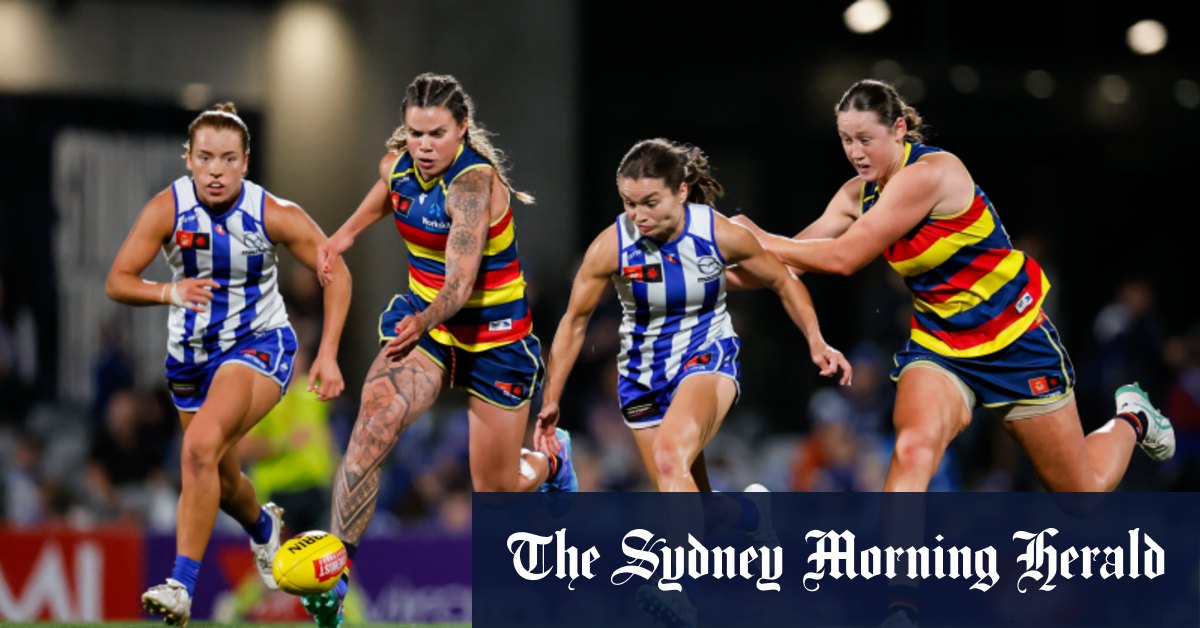 Les North Melbourne Kangaroos battent les Adelaide Crows en finale de qualification