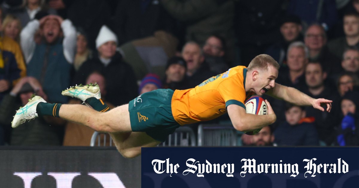 Les Wallabies battent l'Angleterre à Twickenham : Jorgensen marque le but vainqueur