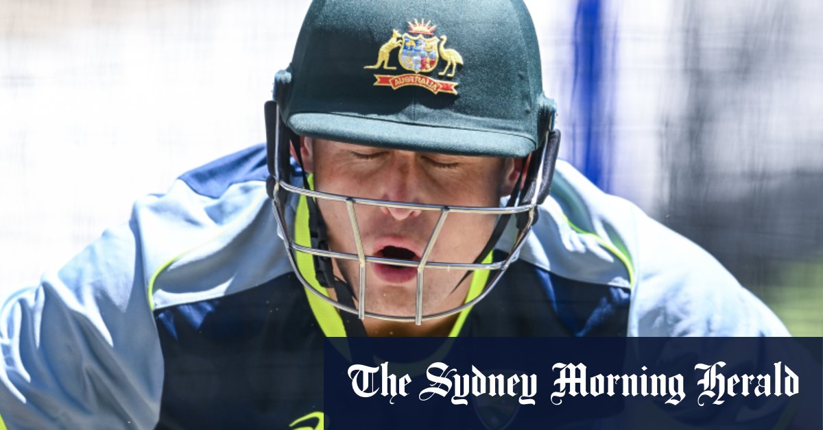 Séance nette pré-test de Marnus Labuschagne à Adelaide Oval
