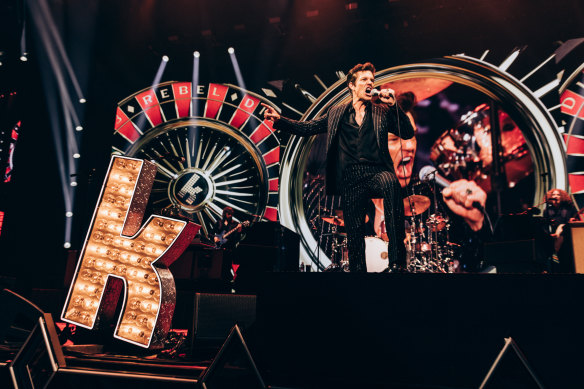 Les Killers étaient en pleine forme lors de leur concert à Brisbane.