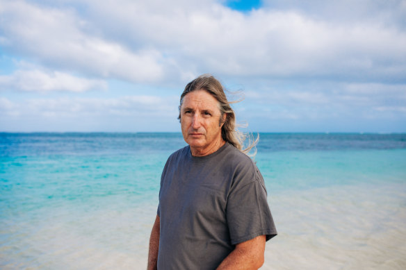 Auteur Tim Winton à Ningaloo en 2022.