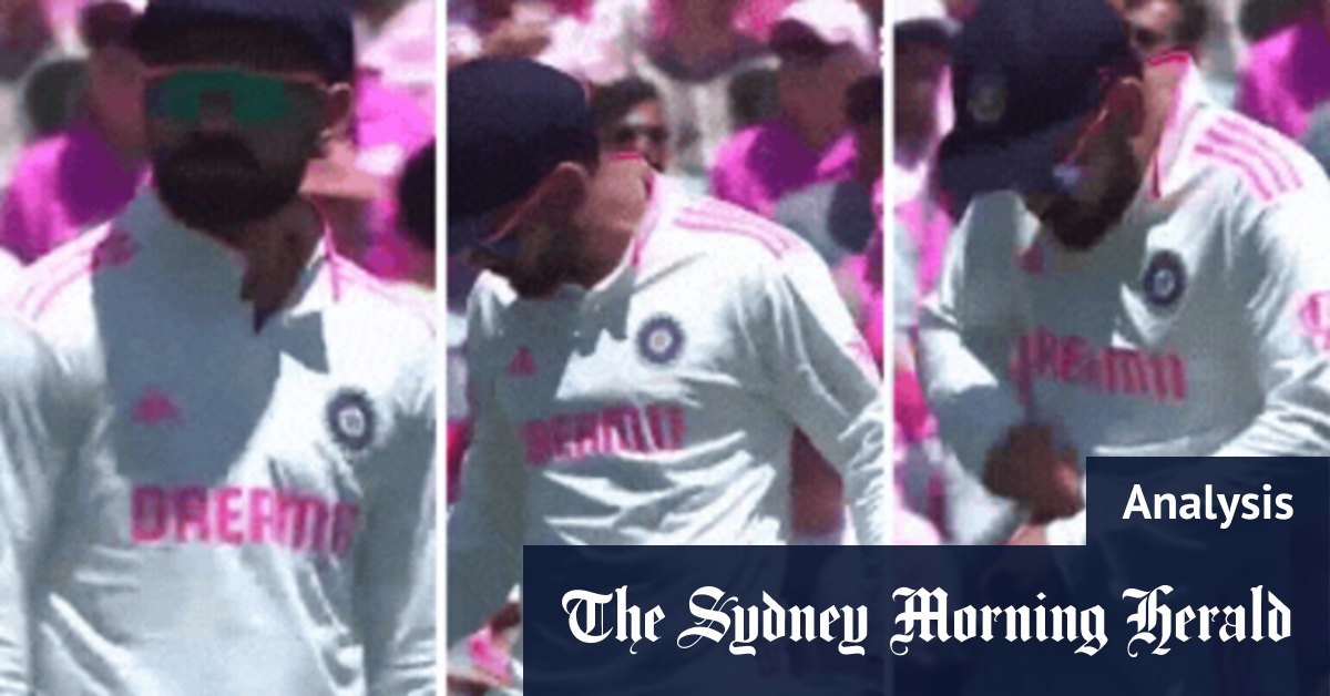 L'Indien Virat Kohli a fait des gestes de papier de verre à des sections de la foule du SCG alors que l'Australie remportait le trophée Border-Gavaskar