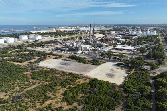 Le site NeoSmelt à Kwinana, en Australie occidentale.