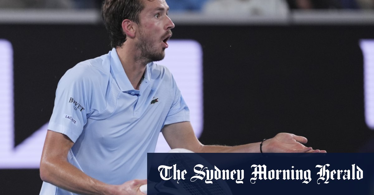 Amende massive pour Daniil Medvedev pour les pitreries de l'Open d'Australie